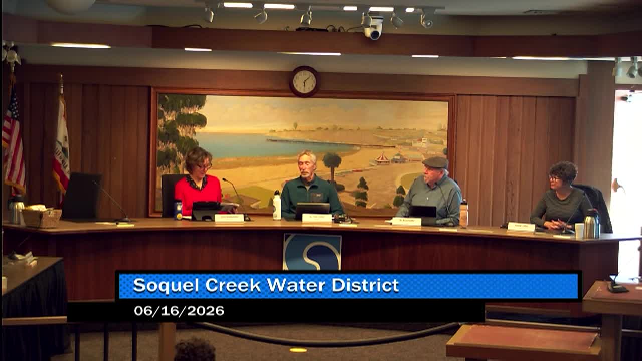 Thumbnail image for Soquel Creek Water District 06/16/2026