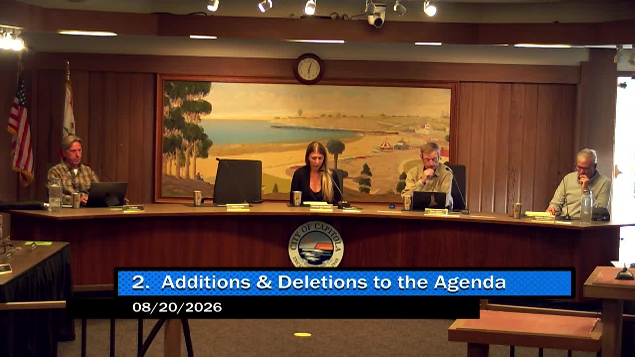 Thumbnail image for Capitola City Planning 08/20/2026